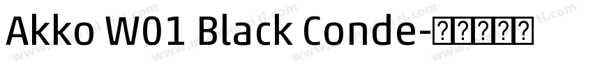 Akko W01 Black Conde字体转换